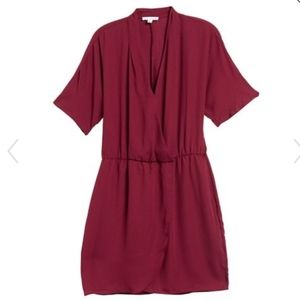 Socialite tulip hem dress in berry